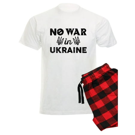 

CafePress - No War In Ukraine - Men s Light Pajamas