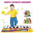 thumbnail image 1 of Fiudx juguetes para niños pequeños Manta musical multifunción, alfombra para juegos musicales para niños, alfombra para gatear, 1 of 5