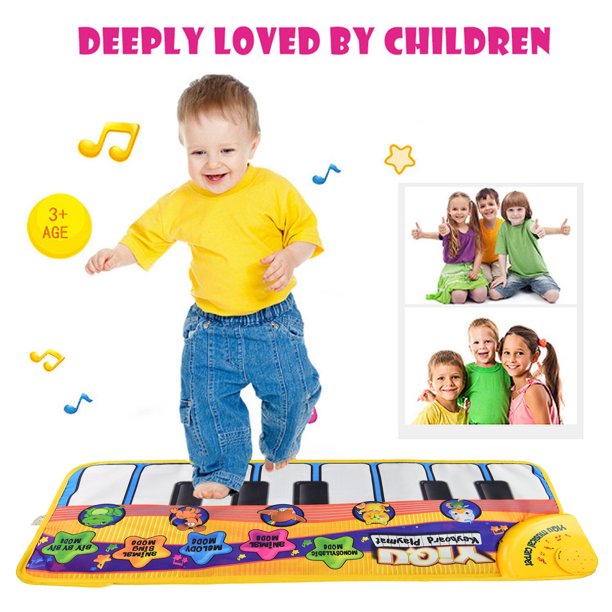 Puntoco Manta musical multifunción Alfombra de juego musical para niños Alfombra para gatear