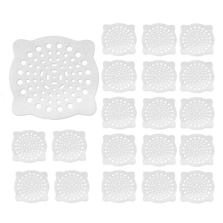

20 Pcs Hair Catcher Drain Cover for Shower Disposable Hair Stopper with Suction Cup Suit for Bathroom Bathtub Kitchen