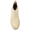 thumbnail image 4 of Journee Signature Womens Genuine Leather Bristol Round Toe Block Heel Chelsea Booties, 4 of 8
