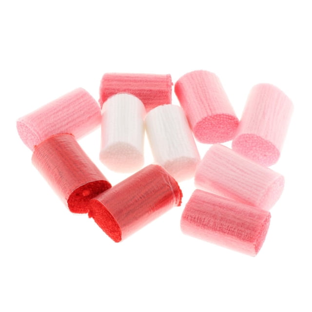 Yingyy 10 Pieces Acrylic Latch Hook your needs to complete Rug Cut Yarn Series Pre Cushion Red