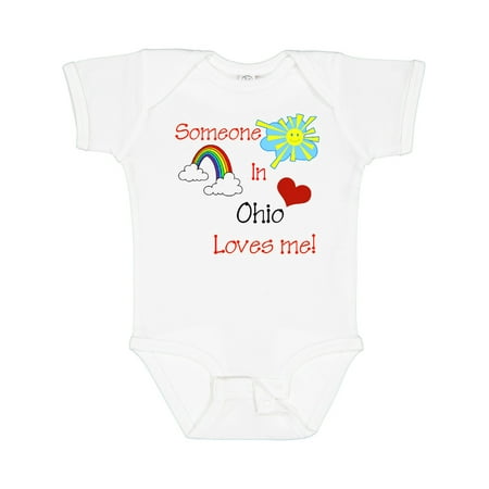 

Inktastic Someone in Ohio Loves Me! Gift Baby Boy or Baby Girl Bodysuit