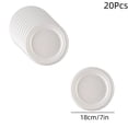 thumbnail image 3 of 20 Pcs White Paper Plates, 7 Inch Disposable Dessert Dinnerware for 20 Guests, Sturdy Cake Snack Plates for Birthday Party Picnic and Daily Use, 3 of 7