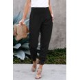 thumbnail image 2 of ABPHQTO Joggers casuales con bolsillos negros para mujer, 2 of 5
