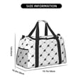 thumbnail image 3 of Disketp Black Rabbit Bolsa de Viaje Tipo Duffle, Bolso de Mano para Fin de Semana para Mujer, Bolsa de Gimnasio Ligera para Hombre, Esencial para Viajes, 3 of 7