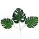 thumbnail image 1 of 10 hojas artificiales de monstera tropical de alta simulación para decoración de hogar, fiesta, oficina y tienda - Talla L, 1 of 6