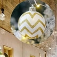 thumbnail image 7 of 30PCS Christmas Balls ,60MM Gold&White Painted Shatterproof Festive Wedding Hanging Ornaments Christmas Trees Decoration, 7 of 7