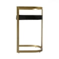 thumbnail image 6 of Butler Specialty Company Clarence Faux Leather 35" Barstool - Black / Gold, 6 of 6