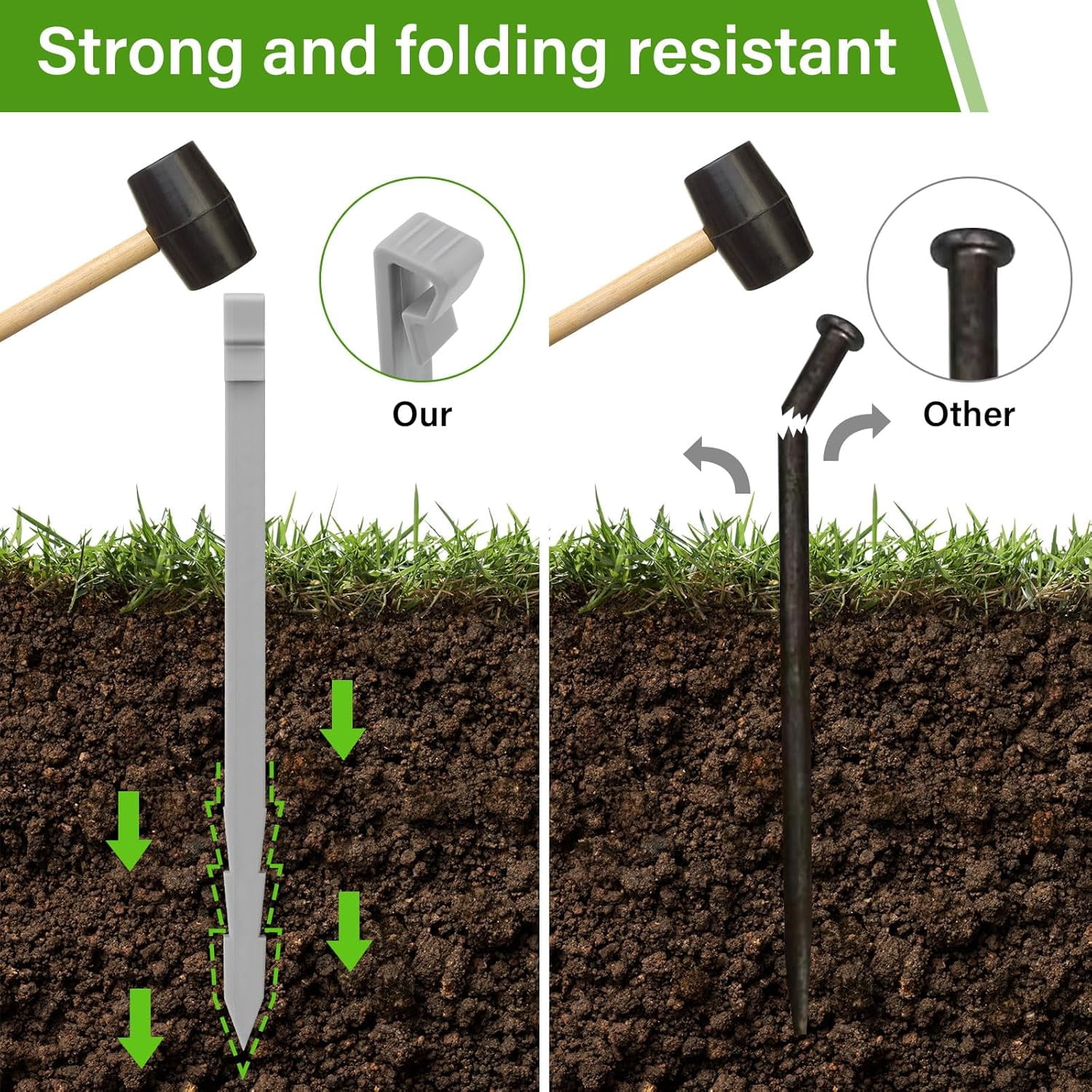 20Pcs Garden Edging Border, 21Ft Marbled Design for Flower Beds, Yard,  & Pathway Landscaping