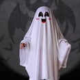 thumbnail image 4 of Ghost Cloak Costume, Unisex  White Dress Up, Party Festival Costume, 4 of 7