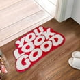 thumbnail image 6 of Lolynie Text Imitation Bathroom Floor Mat - Water Absorbing Entrance Hall Rug, Easy Clean Doormat, 6 of 6