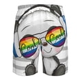 thumbnail image 6 of Naloa Panda with Sun glasses Men's Beach Shorts, Surfing shorts, Swim trunks, Quick Dry Swim Trunks for Surfing Beach Fun - 3X-Large, 6 of 9