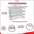 thumbnail image 2 of Premium Toaster Oven Pan Nonstick Set of / Sheet Pan for Baking Small Cookie Sheet Tray Durable Small Baking Trays for Oven Aluminum Baking Sheet Toaster Oven Tray x in, 2 of 9