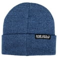 thumbnail image 2 of Cowboy Bebop Ein Blue Peek A Boo Marl Roll Cuffed Plain Skull Knitted Embroidered Beanie hat, 2 of 2