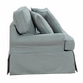 thumbnail image 2 of Sunset Trading Horizon Slipcovered Living Room Set With Removable Covers (Kiln dried hardwood, Polyester Fabric, 36"H x 39"D x 85"W) Ocean blue, 2 of 8