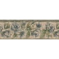 thumbnail image 2 of Fleurs Fleuries de Crème Noire Vintage Floral Papier Peint Bord Rétro Design, Rouleau 15' x 8'', 2 of 3