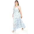 thumbnail image 2 of Maxi vestido floreado Roman Fashion /Tallas Extras, 4335 (Azul cielo) azul 42, 2 of 6
