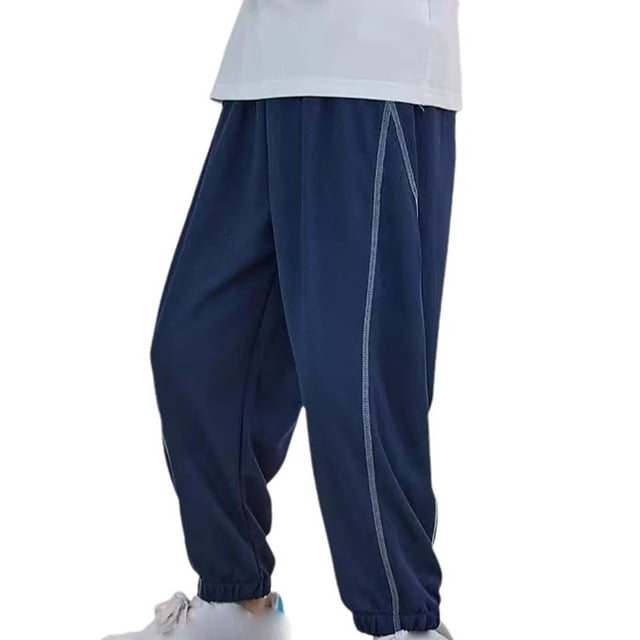 Odeerbi 3-14 Años Niños Hielo Silk Sweatpants Entrenamiento de Verano Deportes Jogger Pantalones Joggers de Tobillo Sueltos