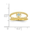 thumbnail image 4 of 14K Yellow Gold Ring Band Family & Mother's Customize Stones Round, Size 7, 4 of 4