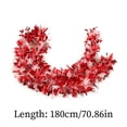 thumbnail image 3 of Christmas Tree Decorations, Holiday Tinsel Garland With Snowflake Strips For Indoor Outdoor Party Christmas Home Festival Decoration, 3 of 3