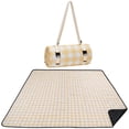 thumbnail image 1 of Alfombra Willow Weave, 203 x 203 cm, impermeable, para pícnic, color amarillo, 1 of 9