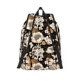 thumbnail image 2 of Lsque Retro Hydrangeas Pattern Canvas Daypack, Durable Backpack, High-quality Versatile Backpack,Vintage Compact Backpack-Medium, 2 of 6