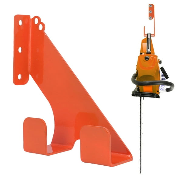 Chainsaw 2Pcs Chainsaw Hanger Wall Mount Rack 3 in 1 Heavy Duty Holder with Hook Garage Storage Shed Organizer