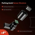 thumbnail image 3 of A-Premium 4-PC Reverse Backup Parking Assist Sensor Compatible with Land Rover Models - Range Rover 2010-2015, Range Rover Sport 2014-2015, Range Rover Evoque 2012-2015, LR4 2010-2015, 3 of 8