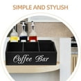 thumbnail image 3 of GETAJGHSD Coffee Storage Organizer Wooden Rectangular 1Set Simple Design For Cafe Supply, 3 of 8