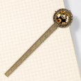 thumbnail image 4 of Panda sunflowers Lace Bookmark in Antique Bronze: a Captivating Gift for Book Lovers - Bookmarks, Book Markers, and Book Marks!, 4 of 5