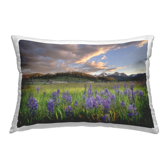 Stupell Industries Lavender Bloom Meadows Decorative Printed Throw Pillow Design by Alan Majchrowicz.