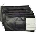 thumbnail image 2 of Nadex Coins NCB9-1002-BLK Vinyl 7-Day Pack of Zippered Bank Deposit Cash and Coin Bags with Card Window (Black), 2 of 5