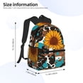 thumbnail image 2 of Fotbe Vintage Sunflowes Mochila Ligera Casual para Laptop para Hombres y Mujeres, Mochila Impermeable de Uso Diario, Mochila para Universidad, 2 of 6