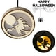 thumbnail image 2 of Luz Hueca De Madera Para Halloween Con Patrón De Bruja, Decoración Colgante Led Redonda De Halloween Para Ventana, Cerca De Árbol, Puerta, Escritorio De Oficina Advancent HA027580-04, 2 of 7