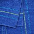 thumbnail image 3 of Mainstays Cotton Blend Adult Weft Insert Cobalt Beach Towel, 28" X 58", 3 of 5