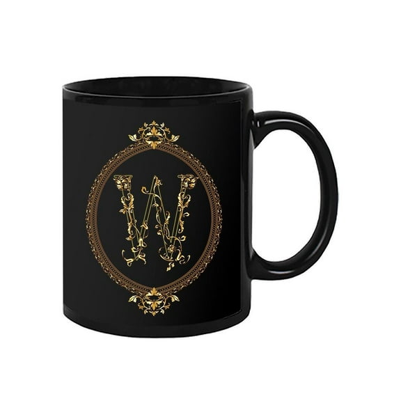 Antique Design Letter W Mug Unisex's -Image by Shutterstock