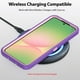 thumbnail image 5 of Funda para teléfono celular COOYA Samsung Galaxy A56 de 6.7 pulgadas, violeta, resistente, 5 of 7