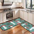 thumbnail image 3 of Kitchen Rugs Sets Of 2,Red Mushroom Leaf Green Pattern Anti Fatigue Kitchen Mat Rugs Non Slip Washable,Decorative Kitchen Floor Mats for Kitchen,Sink,Laundry,17"x47"+17"x47", 3 of 5