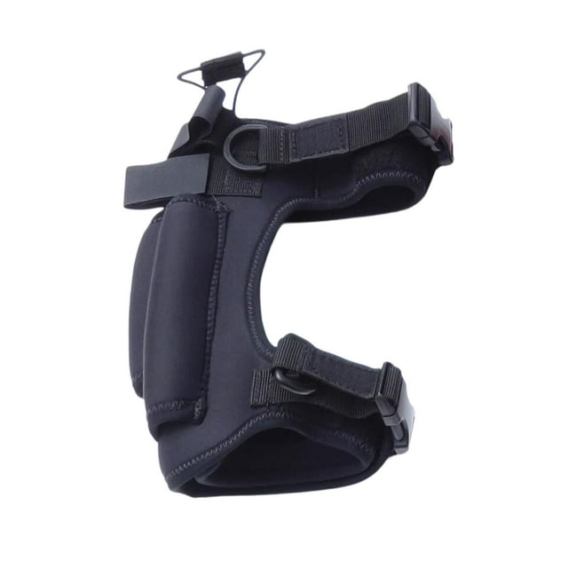 Soporte para la pierna de buceo de buceo ajustable cómodo correa para la pierna del cuchillo de buceo para natación deportes de campamento pesca de Negro