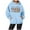 Light Blue, variant on XINXIAOO Women's Sweatshirts Hoodies Christian Sweatshirt Letter Print Hoodies Oversized Pullover Sweatshirts Fall Essentials Preppy Clothes Teen Girl