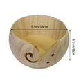 thumbnail image 3 of Clearance Sale! Yuoaen Office&Craft&Stationery, Yarn Bowl Organizer Wood Storage Portable Holder Handmade for Knitting Crochet, Office Cabinet C, 1X Wooden Woven Bowl, 3 of 3