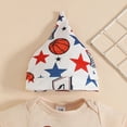 thumbnail image 6 of UngA Newborn Baby Boy Clothes Fishing Short Sleeve Romper Shirt Tops Pants Infant Summer Spring Outfits Cute Hat Set (Beige,6-12 Months), 6 of 7