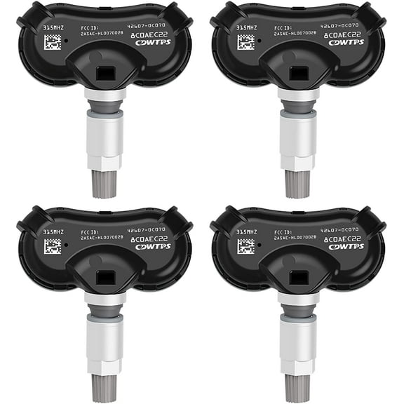TPMS Sensor fit for Toyota Sienna 2007-2020, Sequoia 2008-2017, Tundra 2007-2017,4pcs 315MHz Tire Pressure Monitor System OE# 4260708010 426070C050 426070C060 426070C070 426070C080