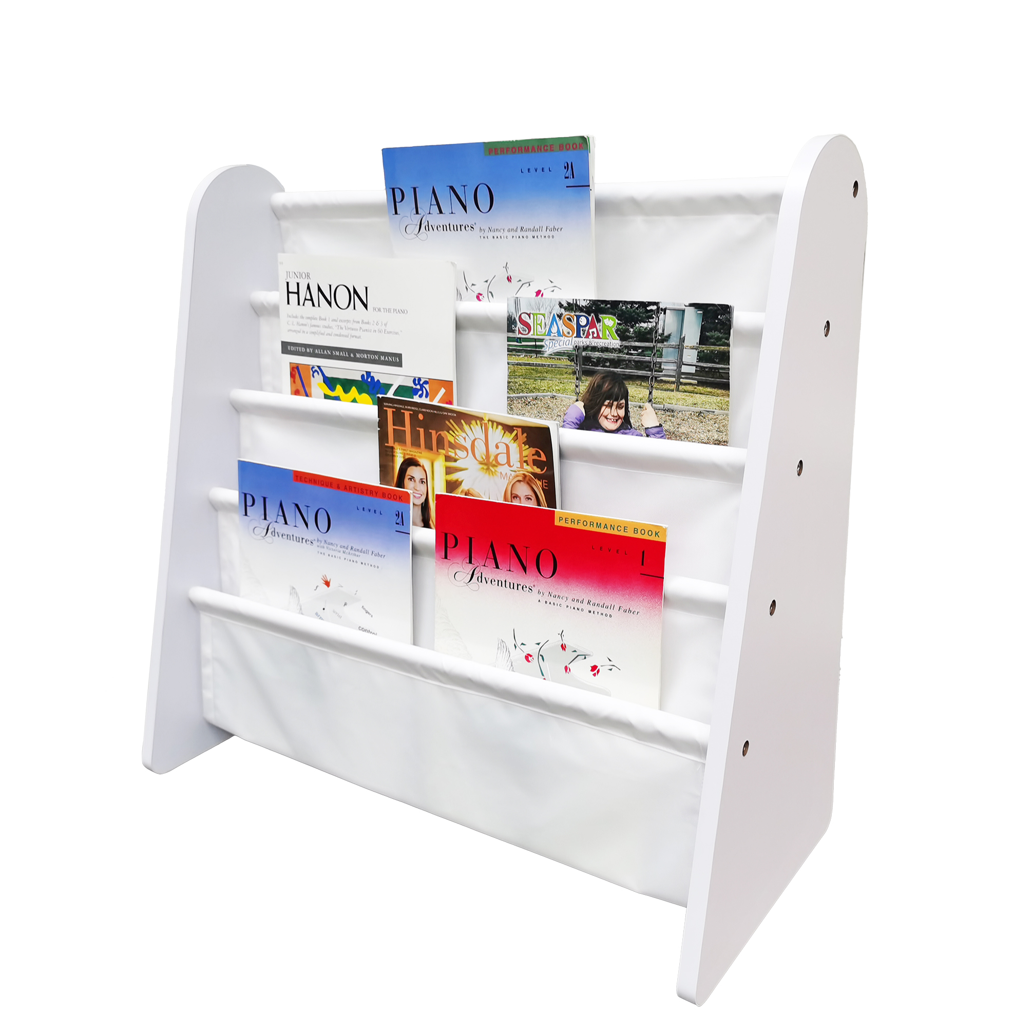 FixtureDisplays® 4 Tiers Book Megazine Rack Bookshelf Storage 25 X 11 X
