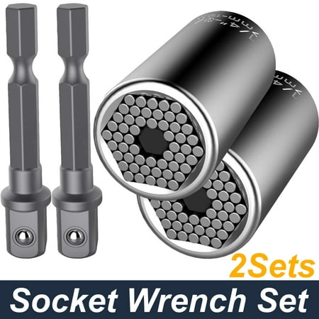 

Universal Socket Wrench Alligator Magical Grip Multi Shapes Tool Drill Adapter Universal Socket Tools Dad Gifts (4pcs/set)