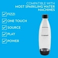 thumbnail image 3 of SodaStream 1 Liter Slim Black Carbonating Bottle, 2 Pack, 3 of 7
