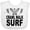 AA-White, variant on Inktastic Surfing Cute Crawl Walk Surf Boys or Girls Baby Bib
