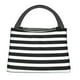 thumbnail image 1 of Fotbe Black And White Stripes Bolsa Térmica Portátil con Estampado, Bolsa de Entrega de Alimentos Aislada, Bolsa Reutilizable de Gran Capacidad para Comidas y Supermercado, 1 of 6