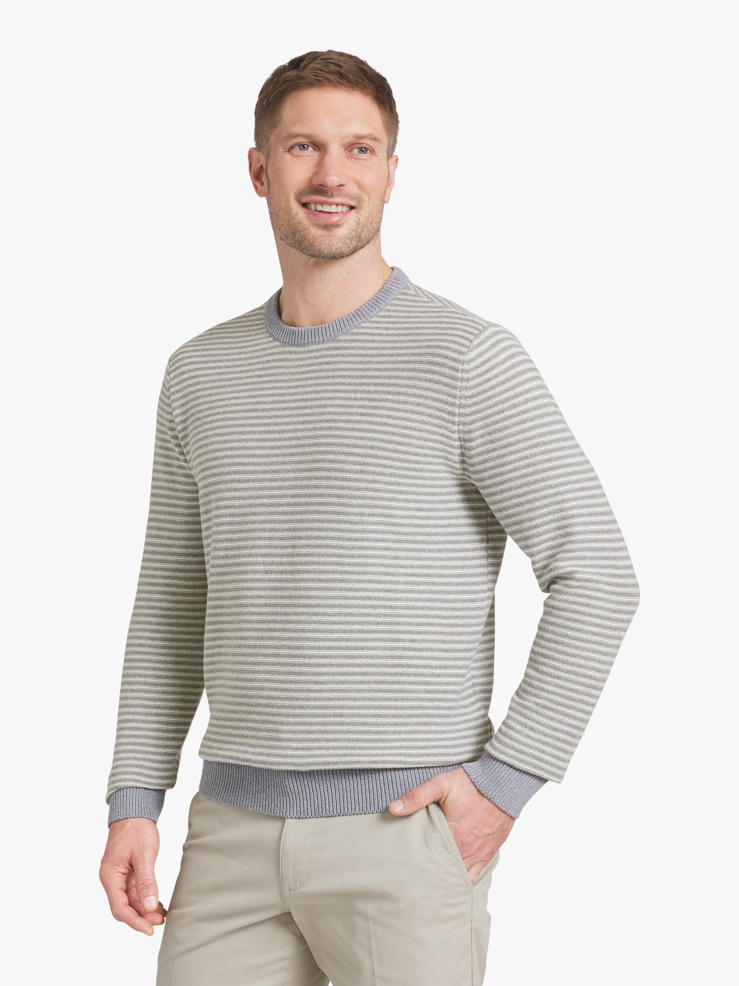 Chaps Men's & Big Men's Long Sleeve Crewneck Sweater, Sizes S-3XL